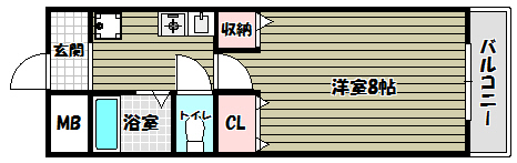 キャッスル山村 間取り図