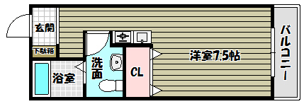 キャッスル山村 間取り図