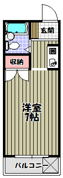 プチメゾン滝谷 間取り図