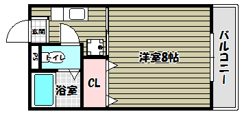 帝塚山パークハイツ 間取り図