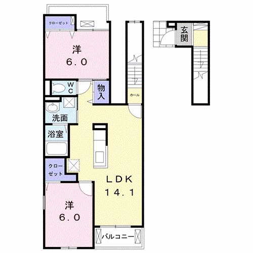 ケーズコート深井 間取り図