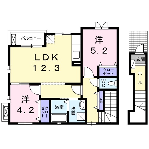 ブルーローズ 間取り図
