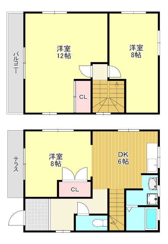 狭山池貸家 間取り図