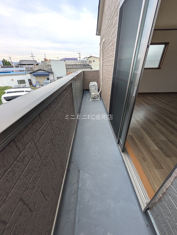 狭山池貸家 ベランダ