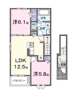 エヌ　プラス 間取り図