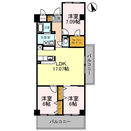 ラ・メゾンＭＳⅡ 間取り図
