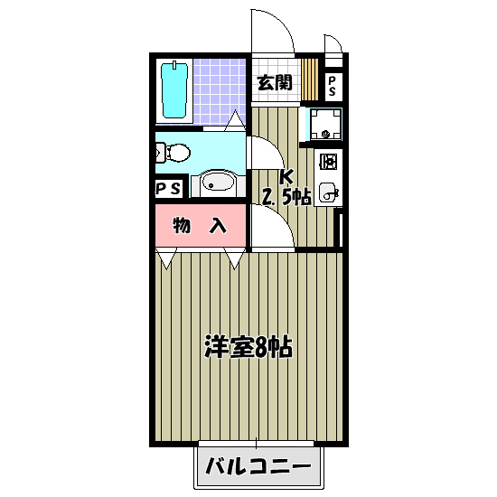 ヴェルドミールⅡ 間取り図