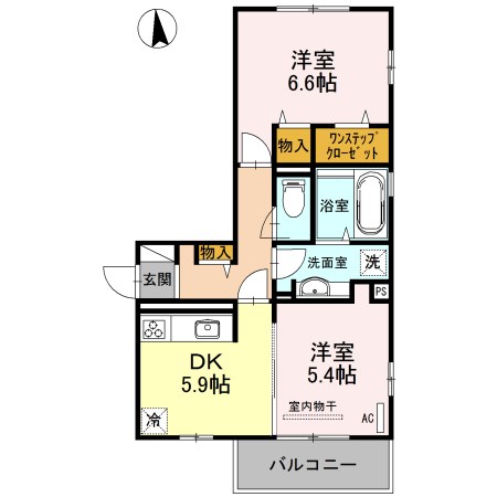 モア・サンハイム 間取り図