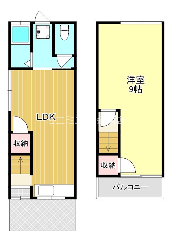 日置荘西町6丁賃貸一戸建  間取り図
