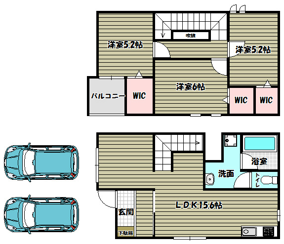 アムール西野Ⅱ  間取り図