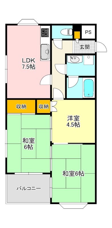 フリーディオ富田林市 間取り図