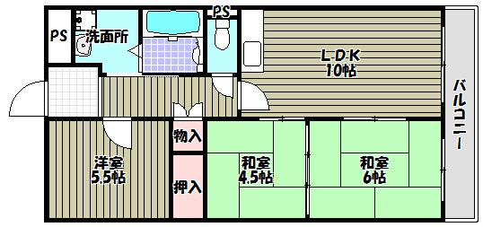 EverGreen泉ヶ丘1号館 間取り図