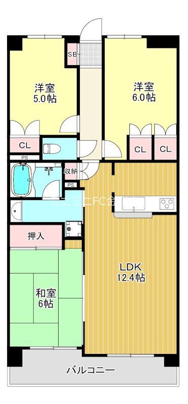 グランドメゾン富田林 間取り図