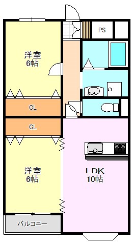 E･Toneハイツ 間取り図