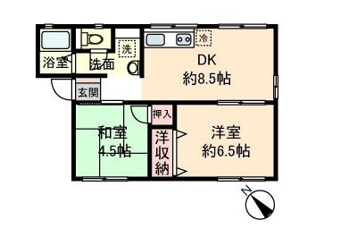 エクセレントTAKA　A棟 間取り図