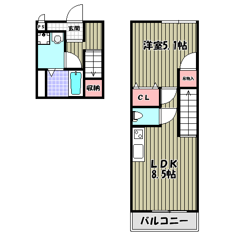 スリーハーブズ狭山Ⅰ番館 間取り図