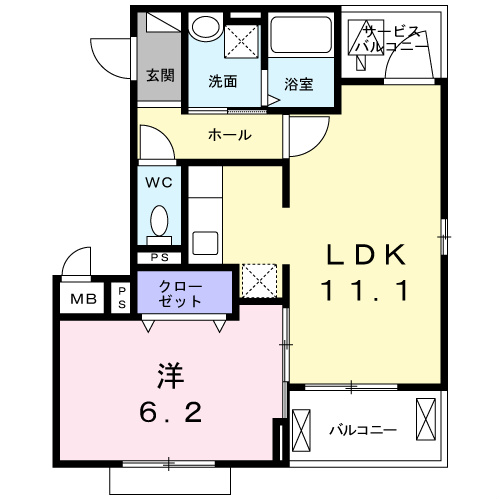 ホームズ豊田　ウエスト 間取り図