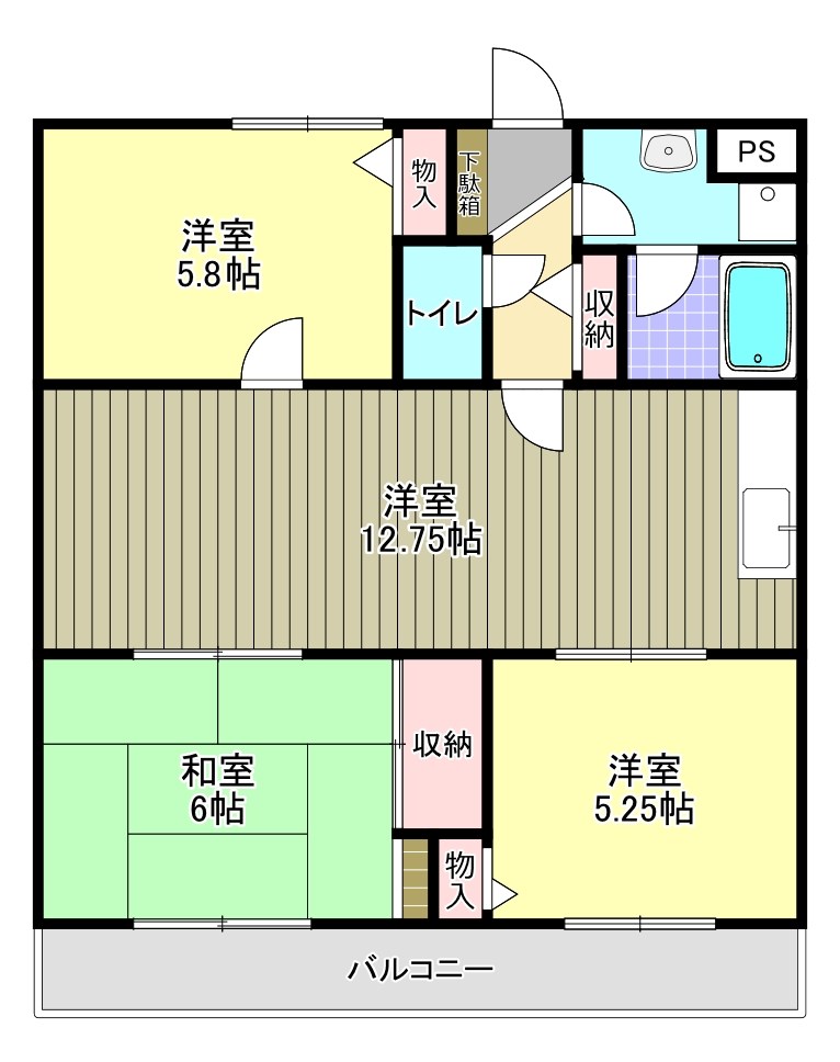 ル・ミエール深阪 間取り図
