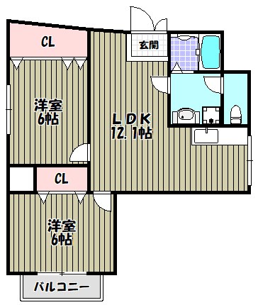 シャングリラ深井 間取り図