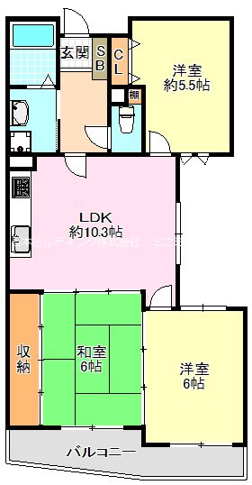 ライオンズマンション千代田柳風台 間取り図