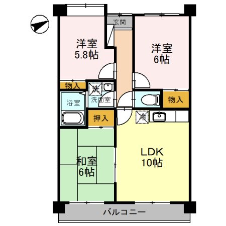 メゾンアザレア 間取り図