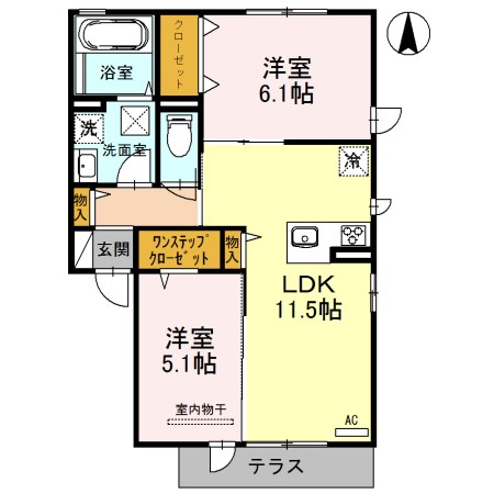 レフィナード 間取り図