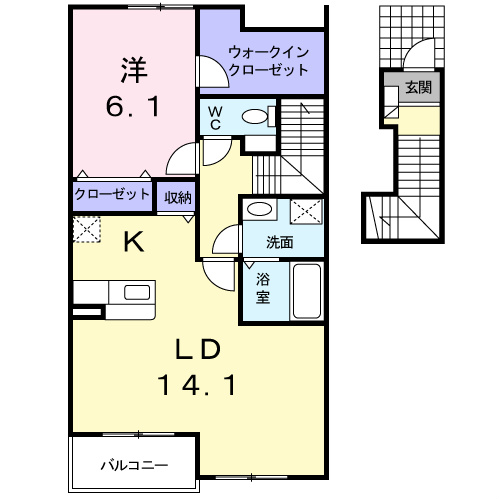 カルム　オーブ 間取り図