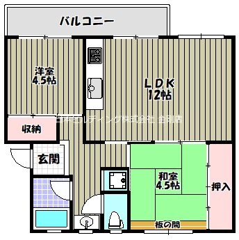 金剛第三住宅　224棟 間取り図