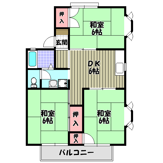 ディアコート小金台Ｃ棟 間取り図