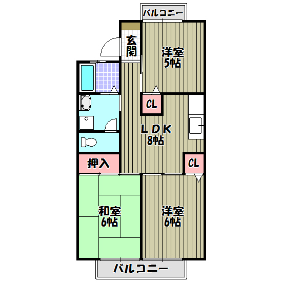 グランディール藤沢台 間取り図