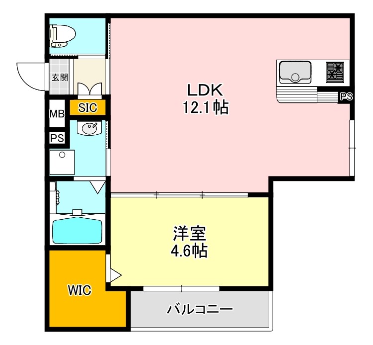 Alivio堺高松 間取り図