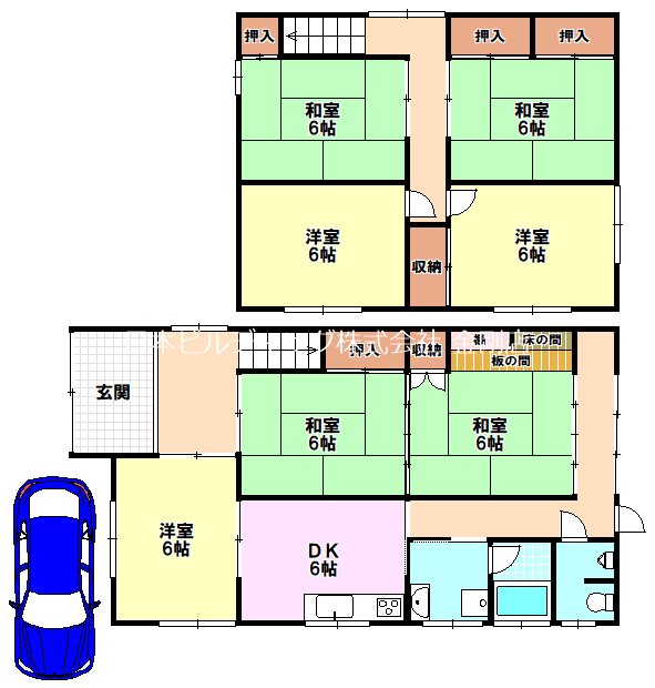 小塩町貸戸建住宅 間取り図