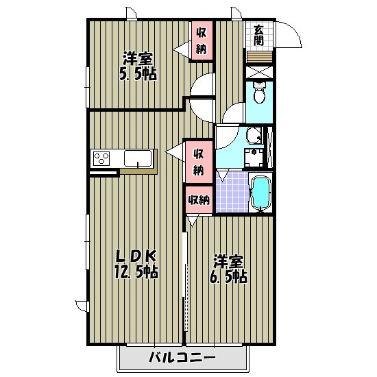 ハイムコンフォート 間取り図