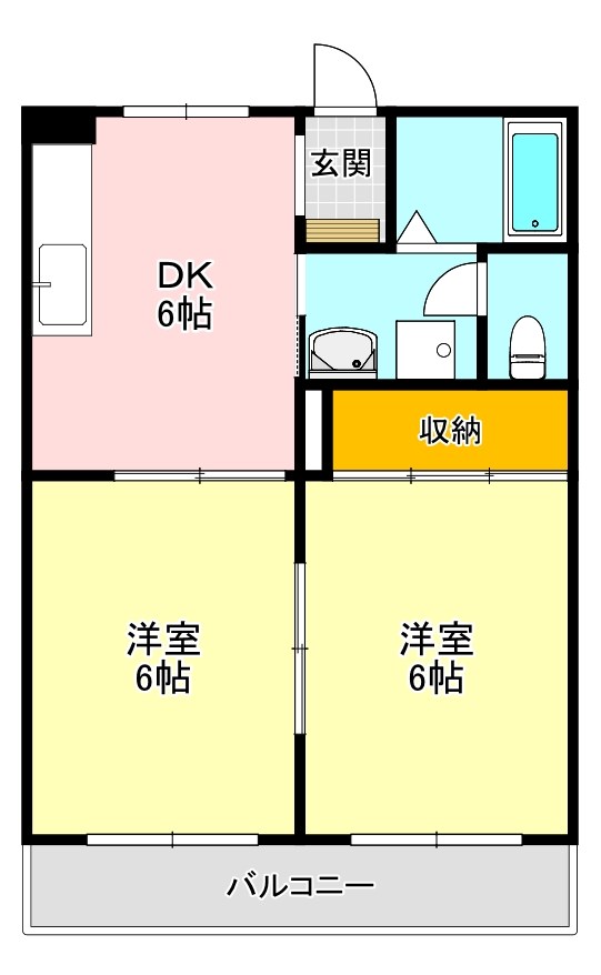 マンション宝寿 間取り図