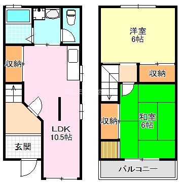 堀上町戸建 間取り図