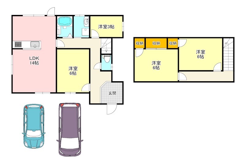 Calm Nest〜つぐみ〜 間取り図