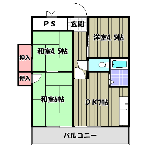 エスポワールイワタ 間取り