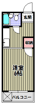 ハイツタキダニ 間取り図