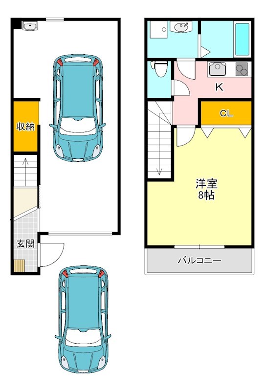 East Garage Place 間取り