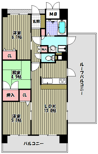 ラ・メゾンMSⅢ 間取り