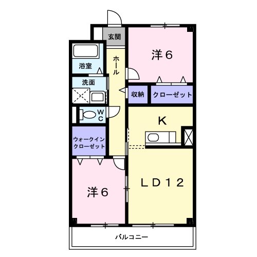 ソレアードⅡ 間取り図