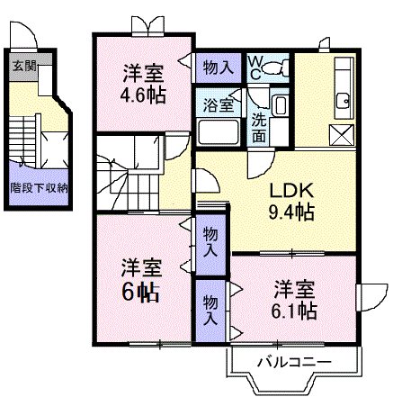 フォレストール1番館 間取り図