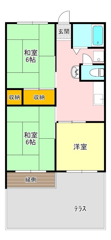 フラッツ池崎 間取り図