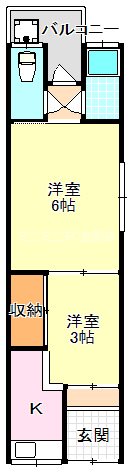 富田林市本町アパート 間取り