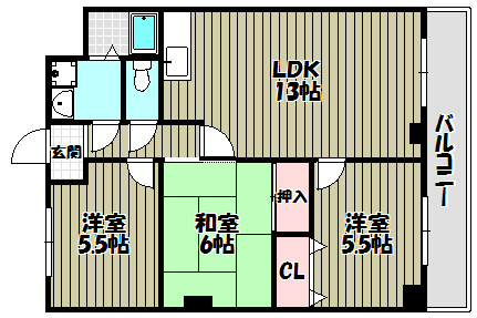 シャングリラ深井 間取り図