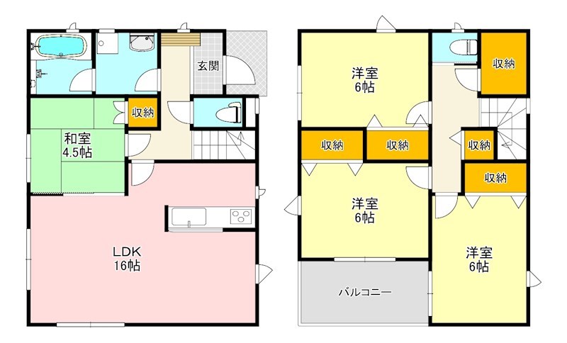 クレイドルガーデン和泉市三林町第4　7号棟 間取り図