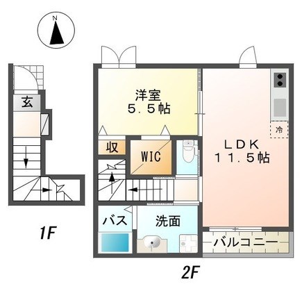 メゾン　ド　リュンヌ 間取り図