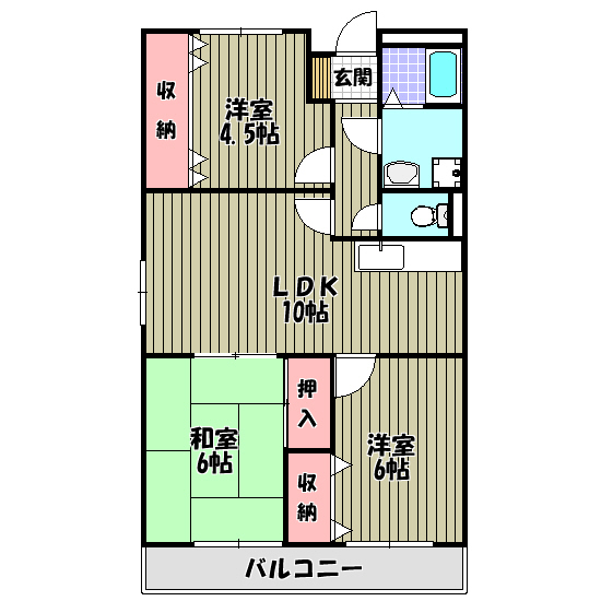 ラフィーネ壱番館 間取り図