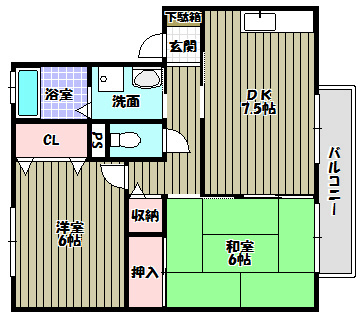 メイプルガーデン大美野 間取り図