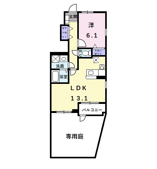 カルム　オーブ 間取り図